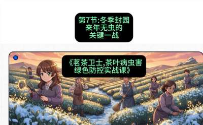 第07节：冬季封园&mdash;&mdash;来年无虫的关键一战，课程：《茗茶卫士&mdash;&mdash;茶叶病虫害绿色防控实战课》#识农AI